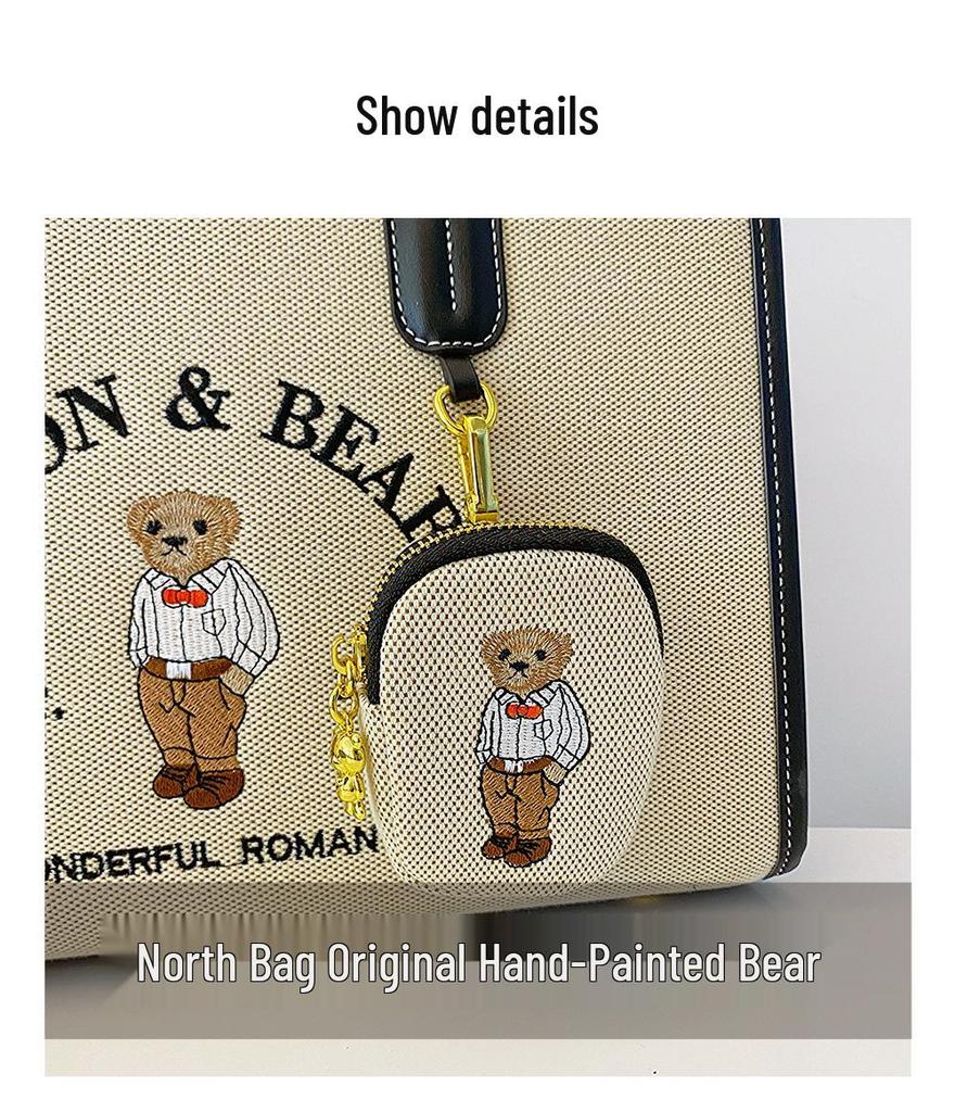 Сумка-тоут женская большой вместимости, модная, с кошельком для монет