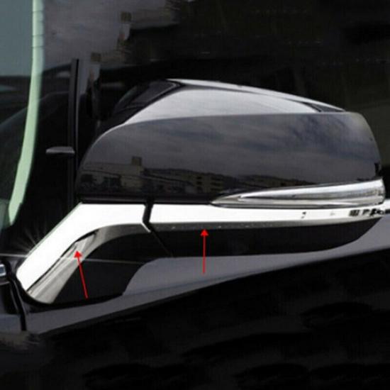 For Toyota Sienna -2025 Chrome Rearview Side Mirror Strip molding Cover Trim