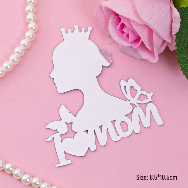 Acrylic Cake Topper - Happy Birthday Mom & Dad, Mother's/Father's Day Decoration