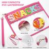 Transparent PVC Cosmetic Bag Waterproof Make Up Pouches Handheld Toiletry Organizer  Vacation