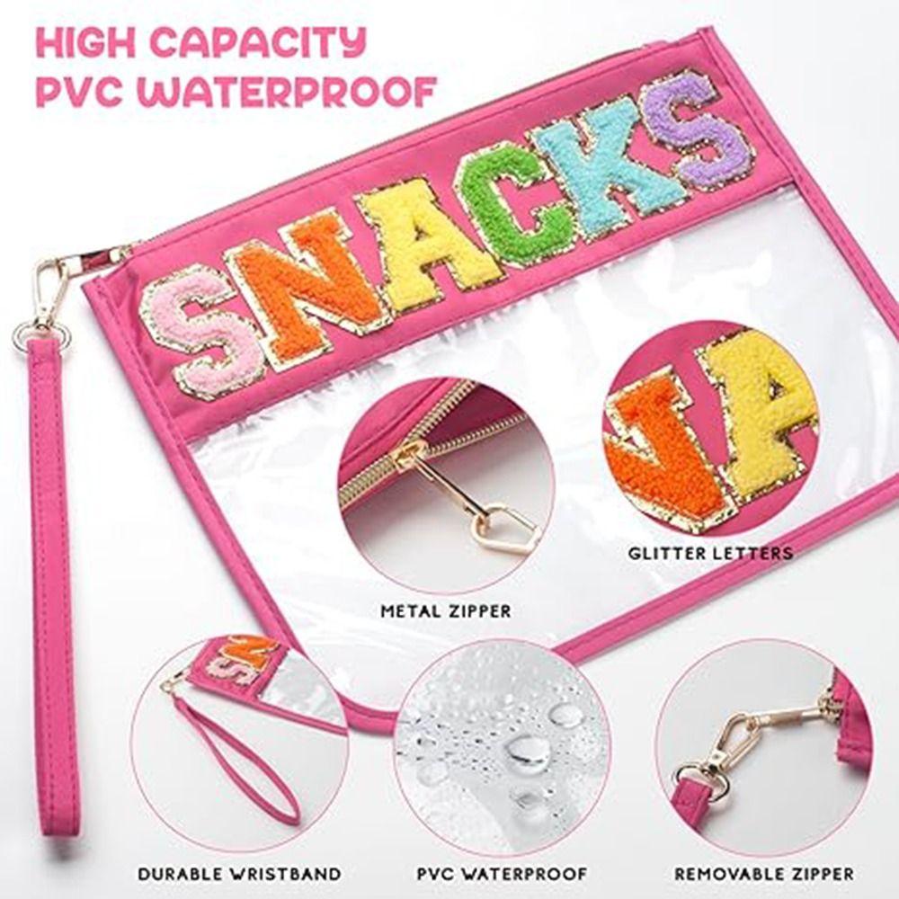 Transparent PVC Cosmetic Bag Waterproof Make Up Pouches Handheld Toiletry Organizer Vacation