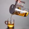 Water Separation Inner Container Teapot One Click Magnetic Switch Tea Separation Filtration Glass Tea Pot Wood Handle Tea  520ml