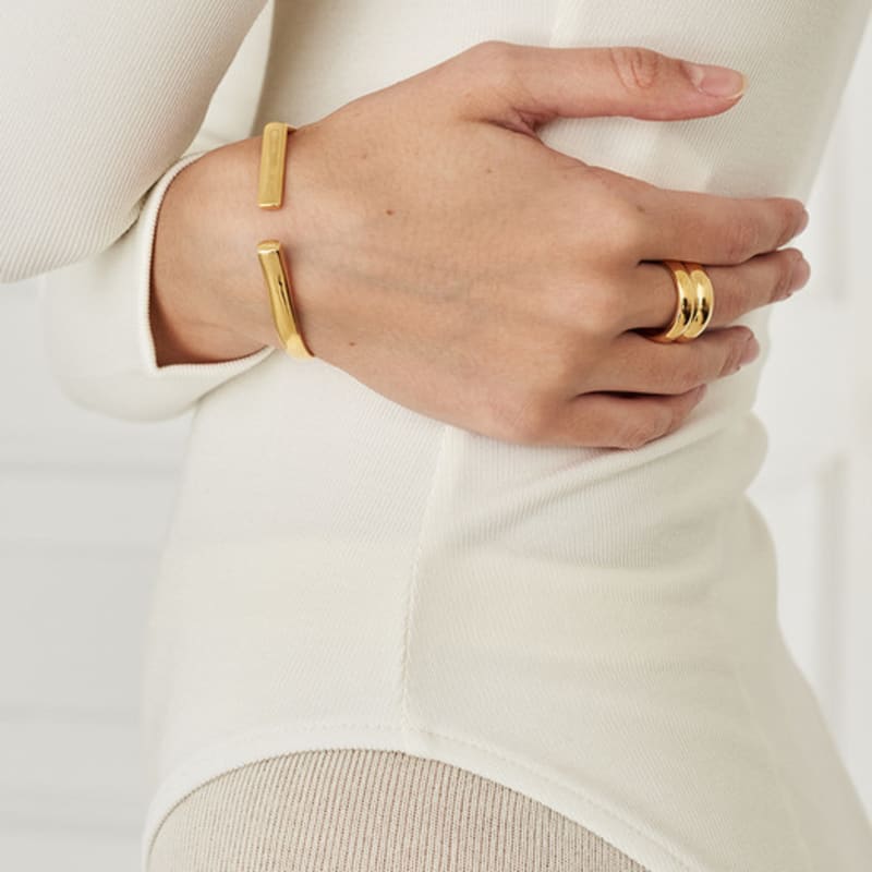 LAYERMOOD 23 Daily bangle-gold