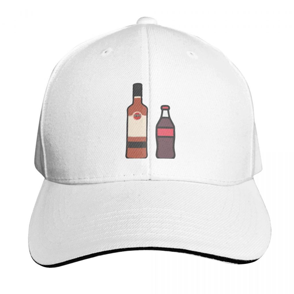 rum and coke Baseball Cap Bobble Hat Golf Hat Snap Back Hat Christmas Womens Hats Unisexs
