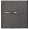 Cushion Cover 2 pcs HOUTEN Dark Grey 65 x 65 cm Velvet