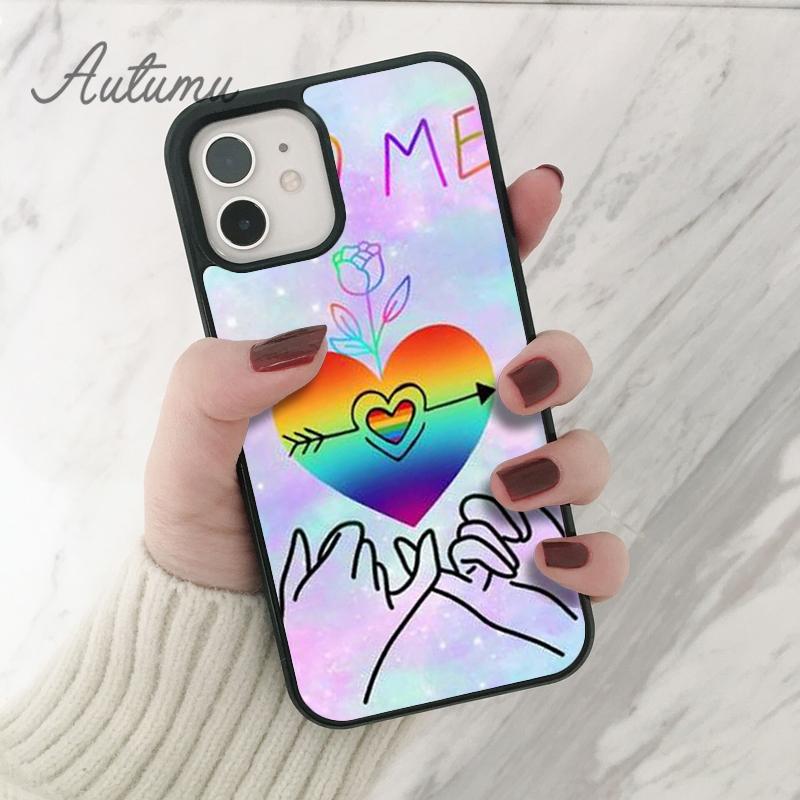 Чехол для телефона Rainbow Gay Lesbian LGBT для iPhone 11 12 13 14 Pro Max mini XR XS SE 2020 6 6S 7 8 Plus Samsung Galaxy S21 S22