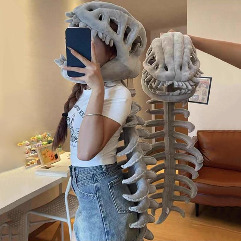 Костюм динозавра косплей головной убор смешной головной убор динозавра маска для лица скелета смешной костюм подарок карнавальные костюмы