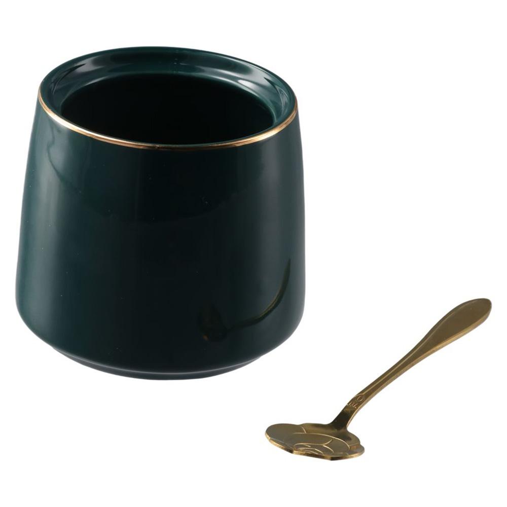 White/Fruit Green/Green/Pink Seasoning Jar Serviceable 3.95*3.35 Inch Ceramic Sugar Bowl Porcelain Salt Bowl Restaurant