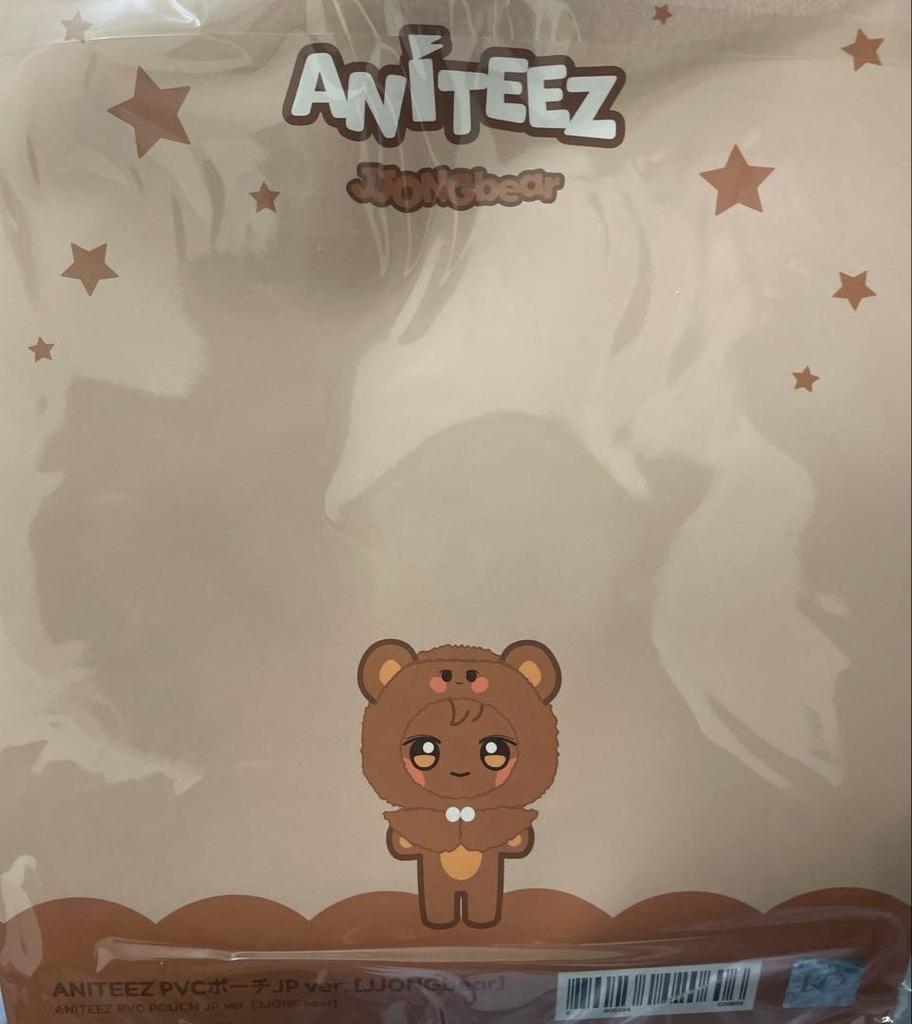 [Б/У] ateez aniteez ПВХ косметичка Джонхо японская версия