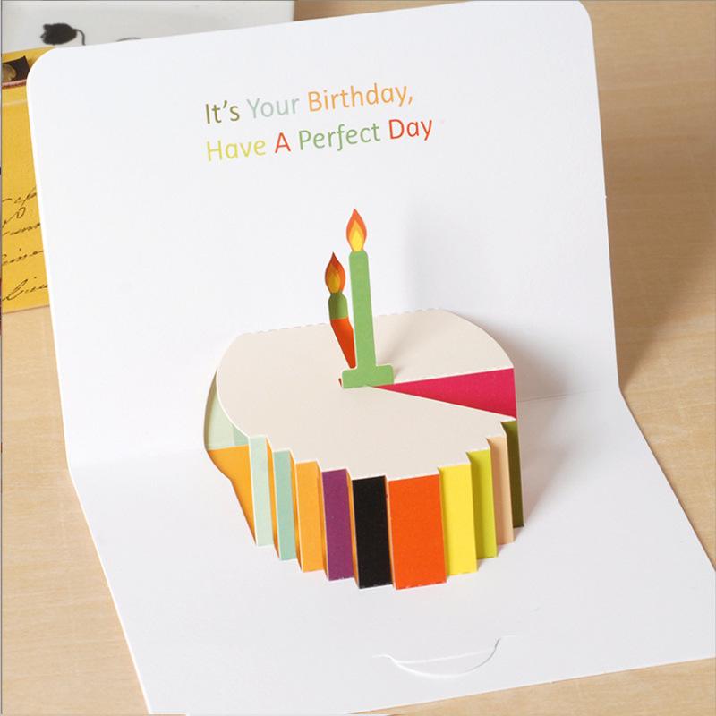 Square Pop-Up 3D Thank You Card for Kindergarten Graduation