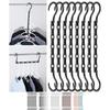 Closet Organizers and Storage, 1/8Pcs Magic Hangers Space Saving Clothes Hangers, Space Saver Hangers for Heavy Clothes, College Dorm Room Essentials