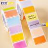 500-Piece Roll Waterproof Color-Coded Index Tabs - Vibrant Durable Sticky Labels for Organizing, Personalized Name Tags