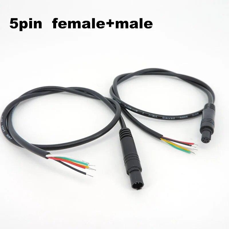 DIY 4/5/6-контактный разъем для автомобильного видеорегистратора, удлинительный кабель для камеры HD-монитора автомобиля заднего вида/резервной камеры, провод для мужской и женской вилки, шнур