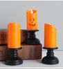 1PC Halloween Lights LED Candle Pumpkin Candlestick Lamp Desktop Ornaments Halloween Party Decoration Horror Props
