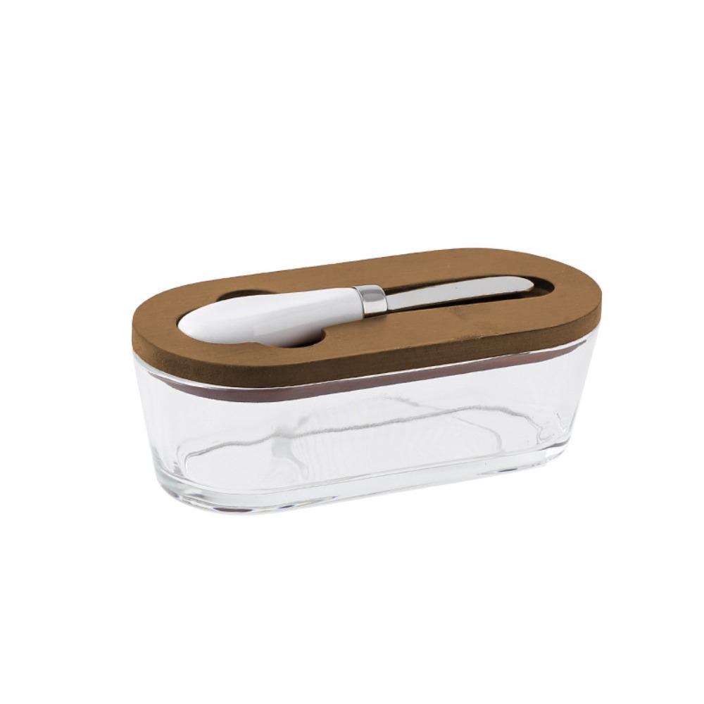 Oval Shape Butter Container Visible Butter Dish Durable Butter Tray  Lunch