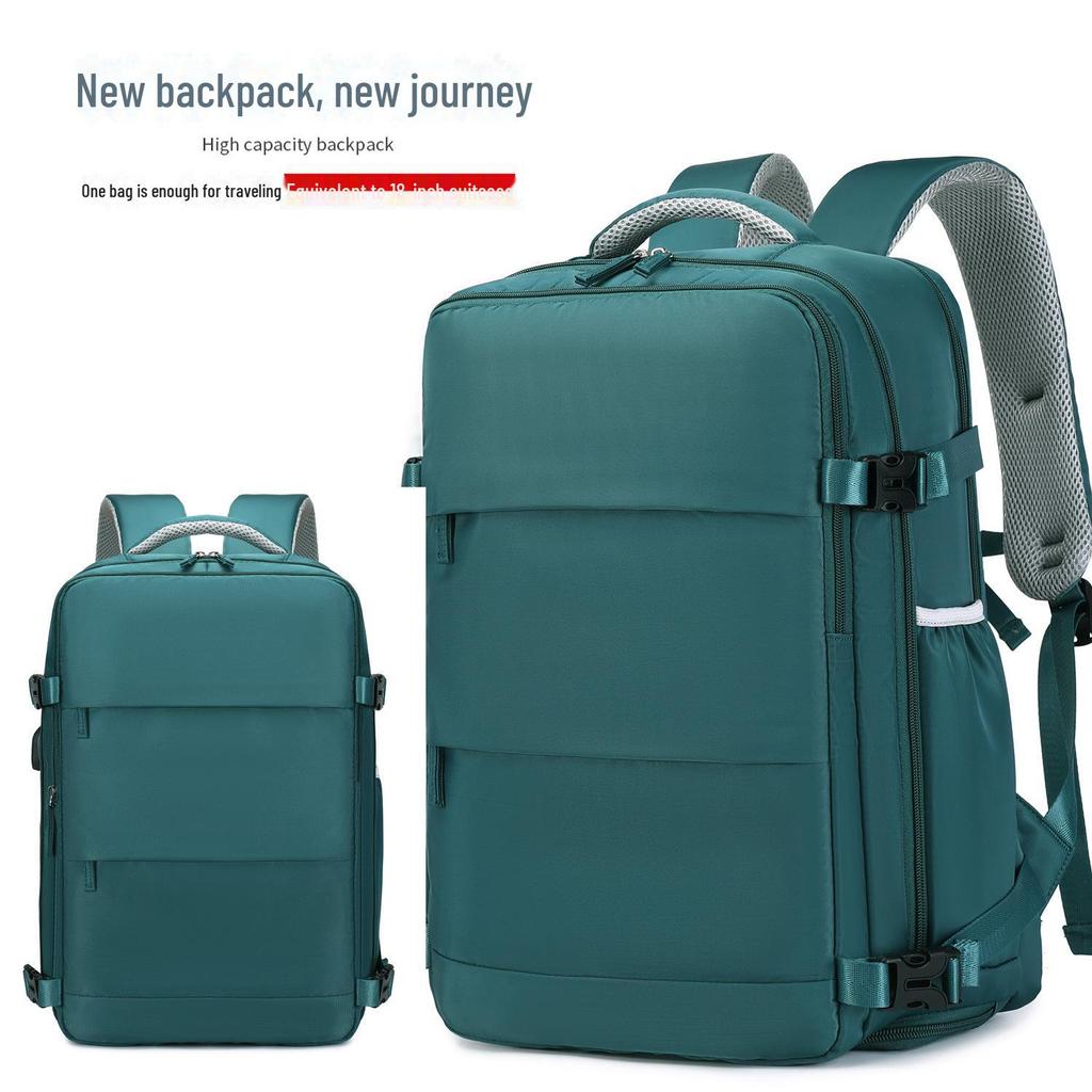 Дорожный рюкзак унисекс с отделением для обуви, легкий и вместительный, подойдет для работы, учебы или работы за компьютером.