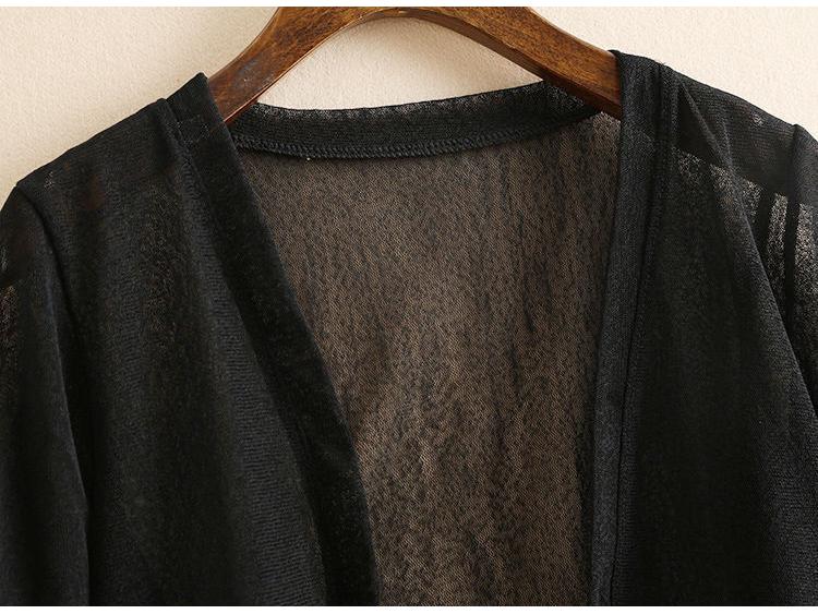 Женский летний шифоновый кардиган-шаль с защитой от солнца - Большого размера, Универсальный, Легкий, Короткий стиль