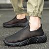 Mesh Upper Hollow Breathable Thick Platform Slip-on Sports Shoes for Men Original Deals Gym Cheap Liquidation Man Casual Sneaker
