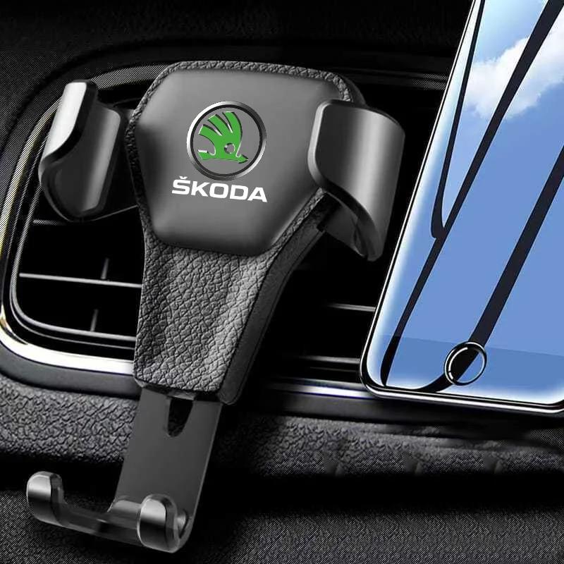 Автомобильный держатель GPS для мобильного телефона из ABS-пластика, автомобильные аксессуары для Skoda Kamiq Kodiaq Karoq Yeti Octavia Fabia Rapid Vrs Superb