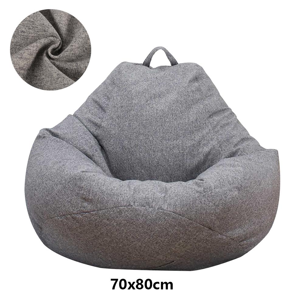 Lazy Sofas Cover Large Bean Bag Cover Without Filler Adults Couch Living Room Bedroom Home Tatami Lounger Comfortable Seat Cover