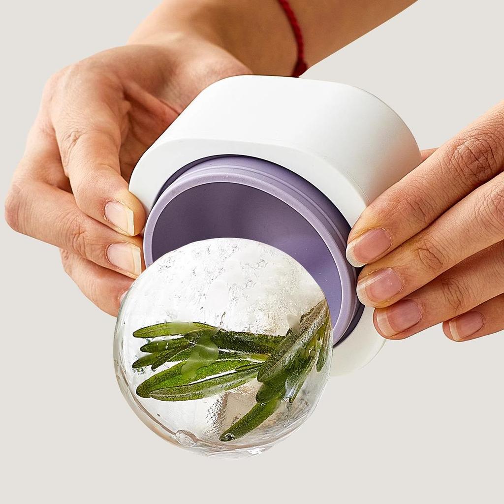 Большая силиконовая форма для ледяных шаров для виски - Пищевая, для домашнего использования, круглая форма для кубиков льда