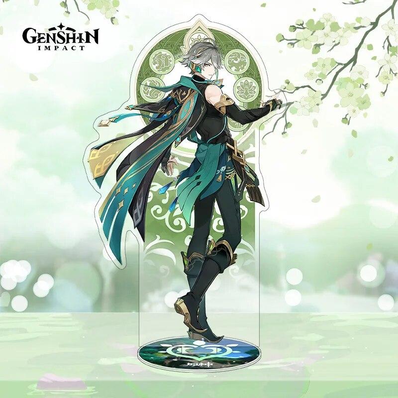 Аниме Genshin Impact, новые игровые фигурки Neuvillette Wriothesley Furina, акриловая стоячая модель знака, изысканный декор для стола, реквизит