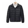 Womens Short Down Jacket Slim Fit Stand Collar Lightweight White Duck Coat Plus Size Fall Winter