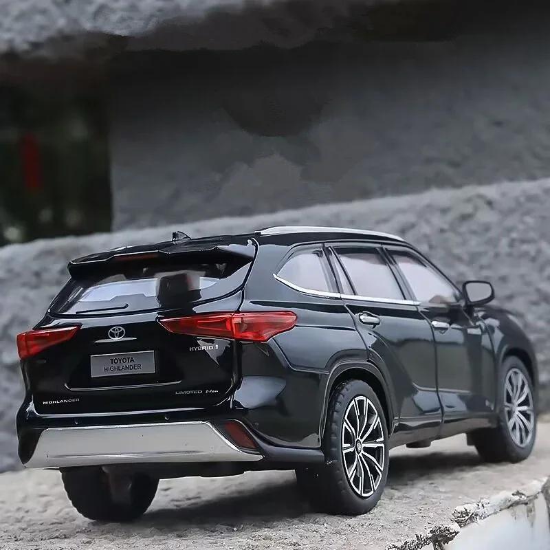 RE021:24 Toyota Highlander Внедорожник Сплав Модель Автомобиля Литье под Давлением и Игрушка Металл Внедорожные Транспортные Средства Модель Автомобиля Высокая Симуляция Коллекция Подарки для Детей