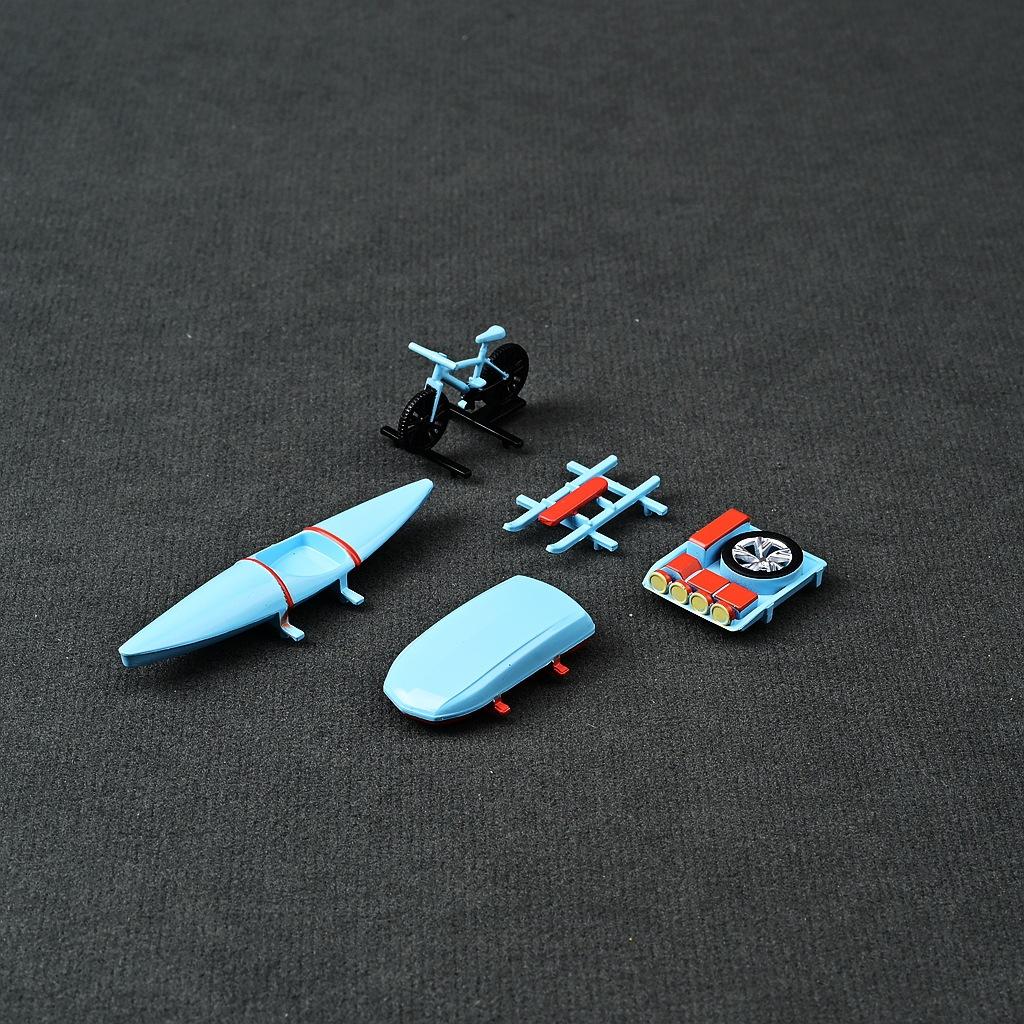 CM 1/64 Модель автомобиля из АБС-пластика, аксессуары для крыши, игрушки, серия для путешествий и бездорожья, масштаб 1/64, набор моделей велосипеда, каяка (Без Машин)