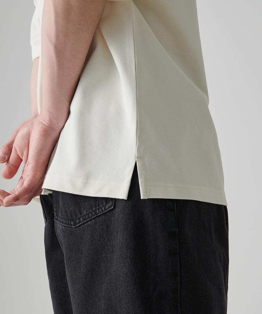 MUSINSA STANDARD [Cooltandard] Oversized Pique Polo Shirt [Cream]