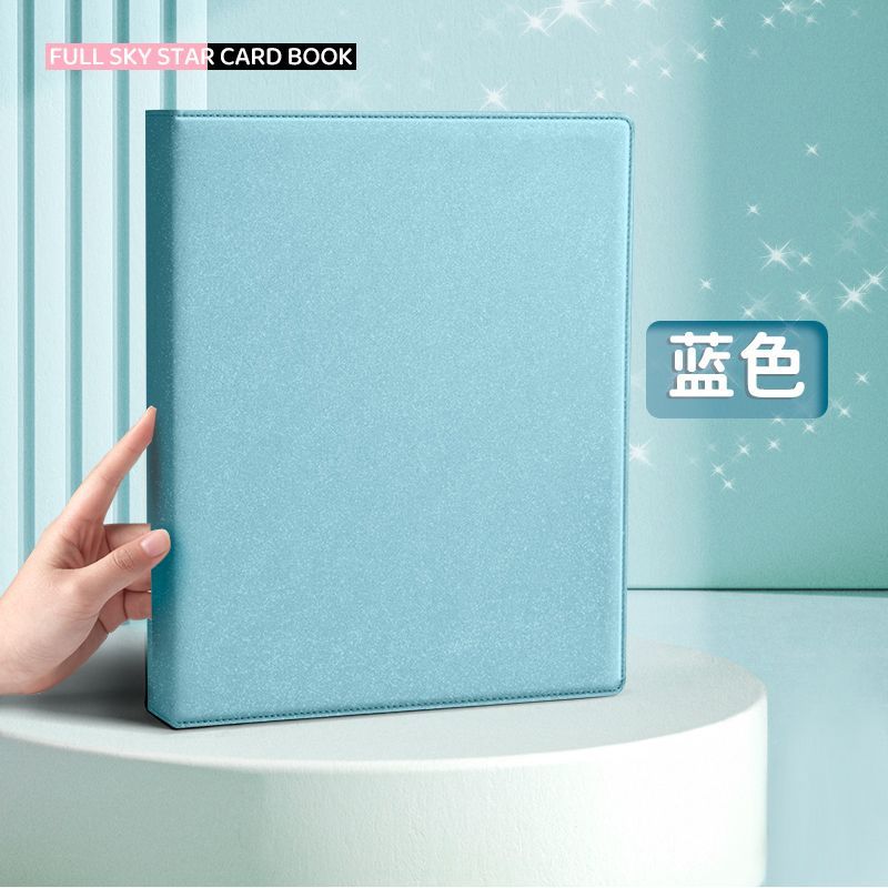 Sunwood Искрящийся PU Папка-регистратор A4/A5 Kpop Коллекционный альбом для фотокарточек Большой держатель для карт Макарон PU Кожаный Альбом для фото айдолов