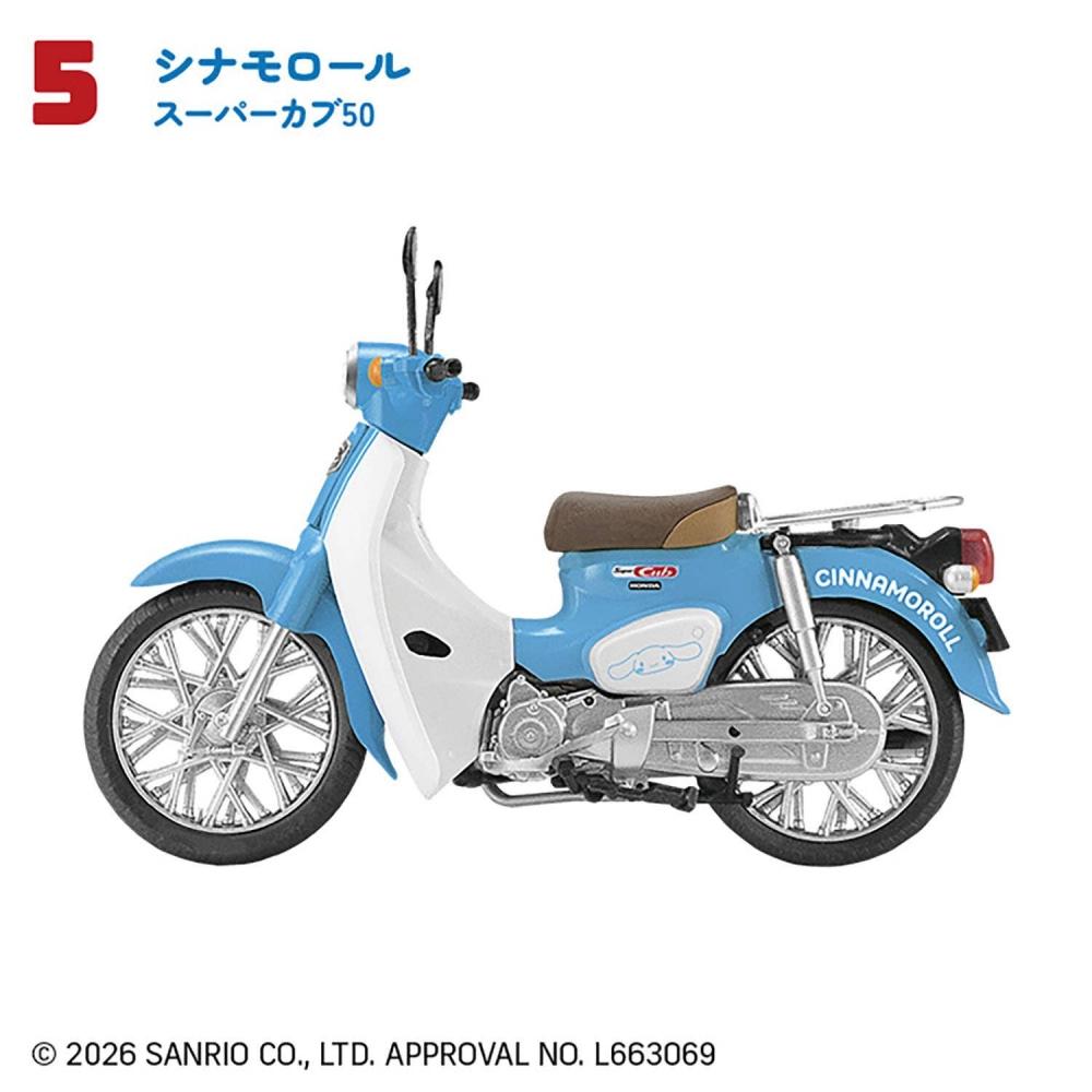 Sanrio 1 24 Персонажи Sanrio Honda Super Cub 1 коробка 10 шт.