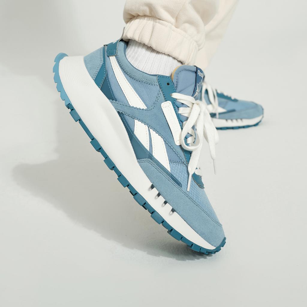 Reebok Cl Legacy W Comfortable Versatile Fabric Synthetic Leather Low-Top Lifestyle Casual Shoes Unisex Sneaker Blue 100222158