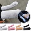 Simulated Plush Grip Glove Motorcycle Handle Cover For Winter Thick Warm Handle Gloves Covers Universal Scooters Hand Warme Z3O3
