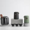 Portable Travel Ceramic Tea Set Quick Tea Cup One Pot Three Cups Tea Brewing Pot