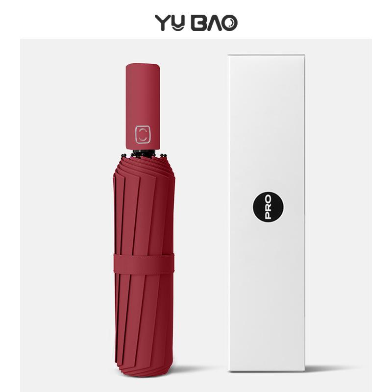 High-end Automatic Folding Umbrella, Sun Protection, UV Protection, Weather and Rain Dual-purpose Women's Large Reinforced Sun Umbrella, Parasol