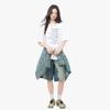 Women's Korean Style Cotton Letter Print Short Sleeve Loose T-shirt - Summer Student Fashion Top