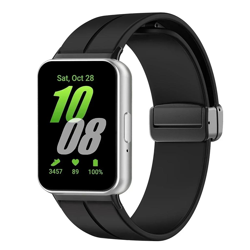 Silicone Strap For Samsung Galaxy Fit3 Watch Band Magnetic Buckle Wristband For Samsung Galaxy Fit 3 Bracelet Replacement Correa