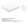 Broken Window Cover with Nanometer Double-Sided Tape Pre-Cut Transparent PVC Car Window Covering Film Broken Glass Replacement Temporary Car Glass Fix