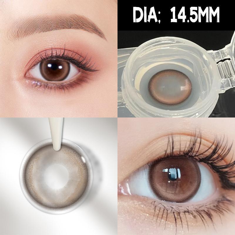 Контактные цветные линзы MillCreek Big Eyes 14.5MM для близорукости, годовое использование, градуированные контактные линзы