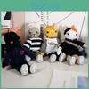 Cool Clothes Wear Cat Plush Keychain Toy Stuffed Dolls Backpack Gifts Pendant