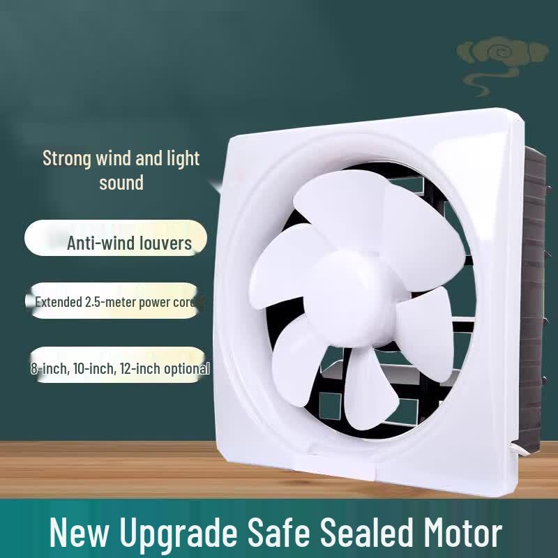 SQGIUN 12-inch Louver Bathroom Exhaust Fan
