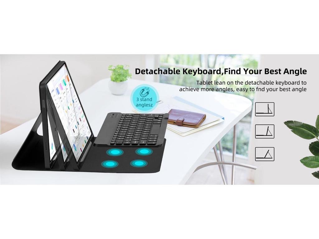 Чехол-клавиатура Bluetooth для планшета Samsung A9Plus10FE+ и испанская мышь-бар