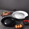 Portable Outdoor Roasting Plate 30/35cm Food Griddle Round Korean Barbecue Grill Tray Cookware