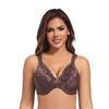 C D E Cup Bra Ultra-thin Cottonless Large Size Front Buckle Bra Lace Sexy Gathered with Steel Ring Adjustable Underwear