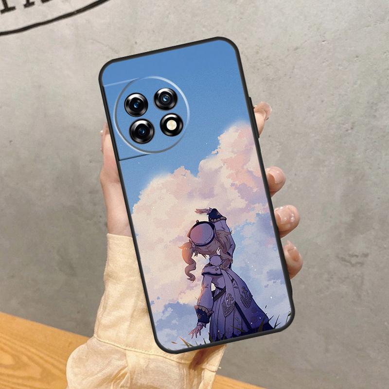 Чехол для телефона OnePlus 8 9 10 Pro 15 13 12 11 13T 13R 12R 10T 8T Nord CE 5 2 3 4 Lite N20 N30 с изображением персонажа из аниме-игры Genshin Impact