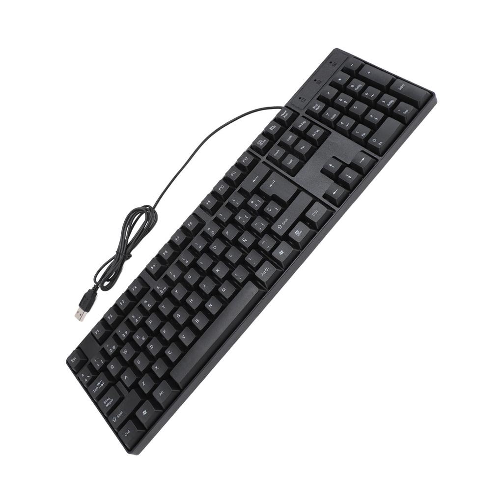 K1800 Minority Language Keyboard 104 Keys 4.2ft Cable Ergonomic Design USB Wired Gaming Keyboard
