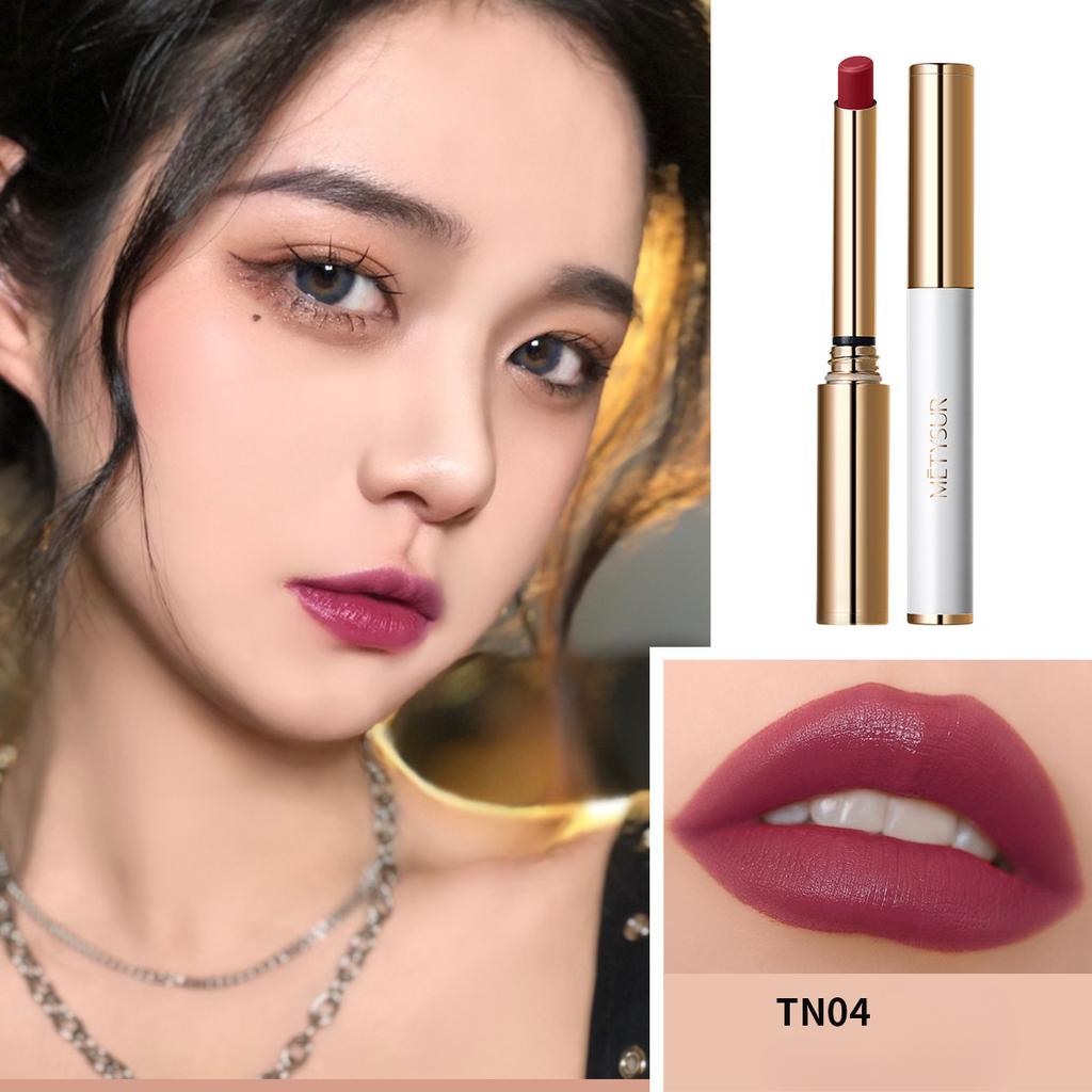 Зеркальная стойкая помада, увлажняющая, пухлая, яркая помада, которую нелегко размазать.