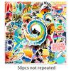 50 Surfing Graffiti Stickers Personalized Sports Decoration Mobile Phone Surfboard Suitcase Water Cup Stickers