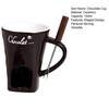 Кружка для шоколадного фондю 130 мл Керамическая чашка для шоколадного фондю с вилками Кружки для плавления